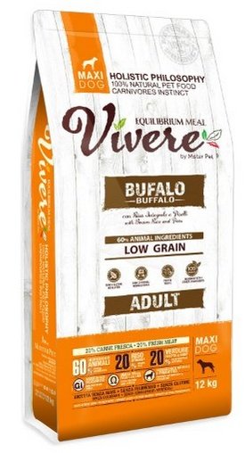 Vivere Dog Maxi Adult Buffalo 12kg karma dla psa