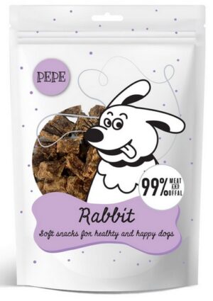 Paka Zwierzaka PEPE Mini Chunkies Rabbit (królik) 70g karma dla psa