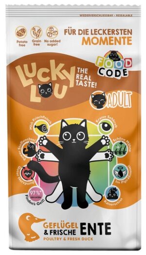 Lucky Lou Food Code Lifestage Adult Geflugel & Ente 340g karma dla kota