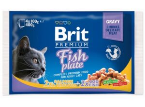 Brit Premium Cat Adult Fish Plate saszetki 4x100g karma dla kota