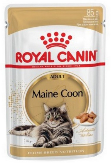 Royal Canin Maine Coon karma mokra w sosie dla kotów dorosłych rasy maine coon saszetka 85g karma dla kota - obrazek 2
