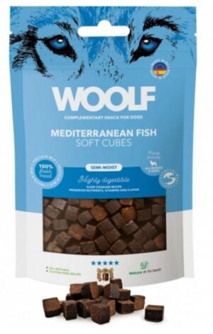 Woolf Soft Cubes Mediterranean Fish 100g karma dla psa