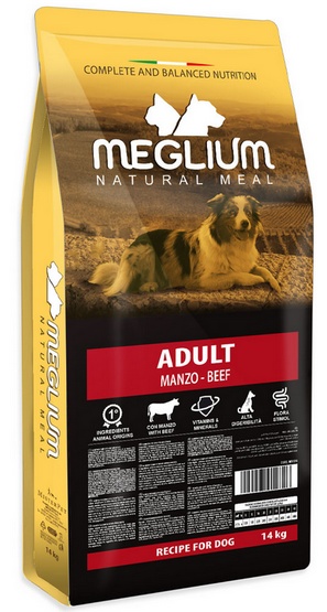 Meglium Dog Adult Beef 14kg karma dla psa