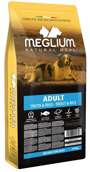 Meglium Dog Adult Trout & Rice 14kg karma dla psa
