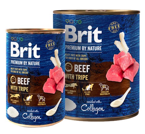 Brit Premium By Nature Beef & Tripe puszka 400g karma dla psa