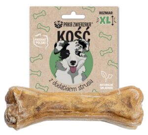 Paka Zwierzaka Kość z dodatkiem strusia XL 17cm karma dla psa