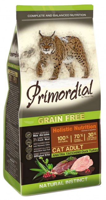 Primordial Cat Grain Free Adult Duck & Turkey 6kg karma dla psa
