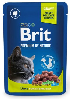 Brit Premium By Nature Cat Sterilised Lamb sos saszetka 100g karma dla kota
