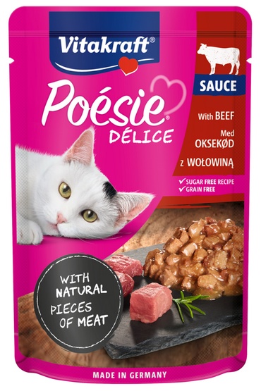 Vitakraft Poesie Deli Sauce wołowina saszetka 85g karma dla kota