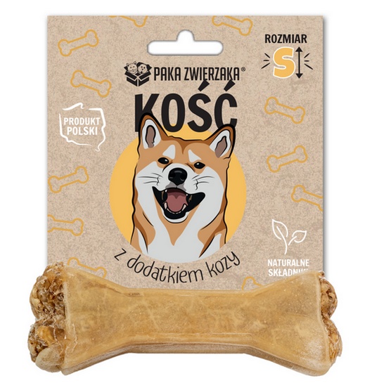 Paka Zwierzaka Kość z dodatkiem kozy S 10cm karma dla psa