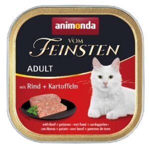 Animonda vom Feinsten Cat Adult z Wołowiną i Ziemniakami tacka 100g karma dla kota