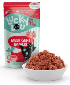 Lucky Lou Lifestage Adult Drób i tuńczyk saszetka 125g karma dla kota