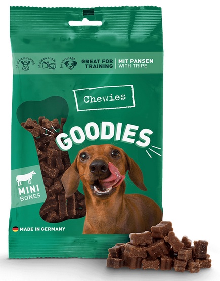Chewies Goodies (Training) Kosteczki Mini Żwacz 125g karma dla psa