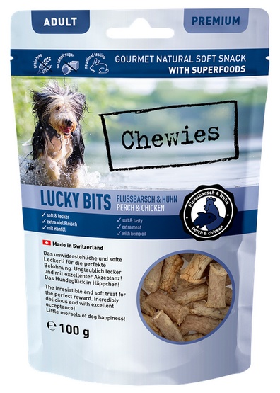 Chewies Lucky Bits Adult Okoń & kurczak 100g karma dla psa - obrazek 3