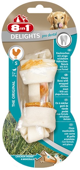 8in1 Dental Delights Bones S karma dla psa