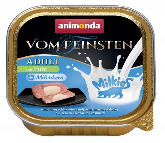 Animonda vom Feinsten Milkies Cat Indyk + Mleko tacka 100g karma dla kota - obrazek 2