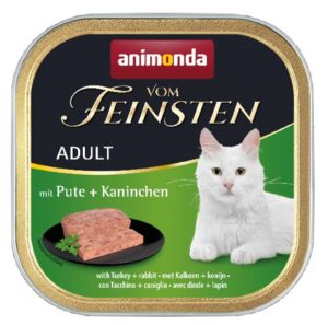 Animonda vom Feinsten Cat Adult z Indykiem i Królikiem tacka 100g karma dla kota