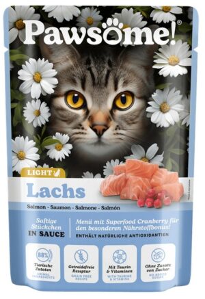 Pawsome Adult Light Lachs - łosoś saszetka 85g karma dla kota