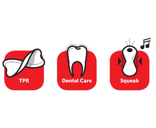 Flamingo Wido TPR Piłka niebieska 7cm - obrazek 2