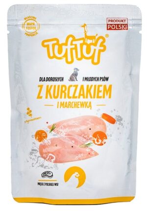 TUF TUF Kurczak z marchewką dla psa saszetka 500g karma dla psa