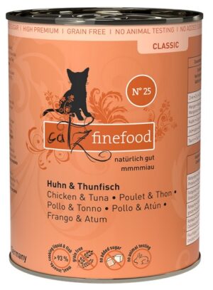 Catz Finefood Classic N.25 Kurczak i Tuńczyk puszka 400g karma dla kota