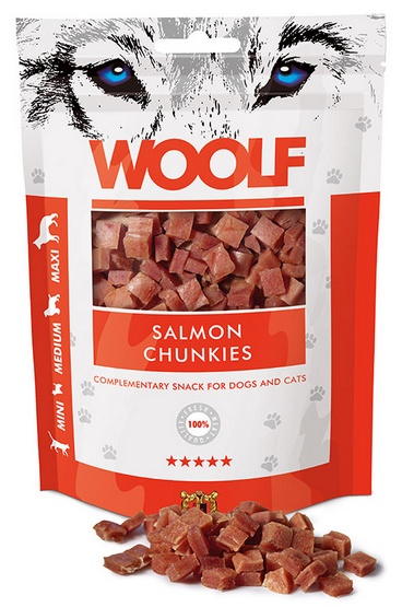 Woolf Soft Salmon Chunkies 100g karma dla psa