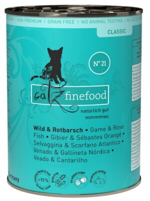 Catz Finefood Classic N.21 Dziczyzna i Karmazyn puszka 400g karma dla kota