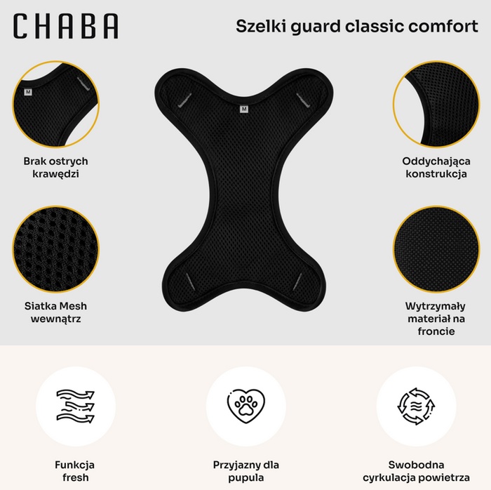 CHABA Szelki Guard Comfort Classic S fuksja - obrazek 4