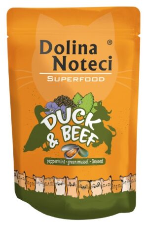 Dolina Noteci Superfood Kot Kaczka i wołowina saszetka 85g karma dla kota