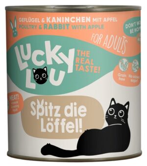 Lucky Lou Lifestage Adult Drób i królik puszka 800g karma dla kota