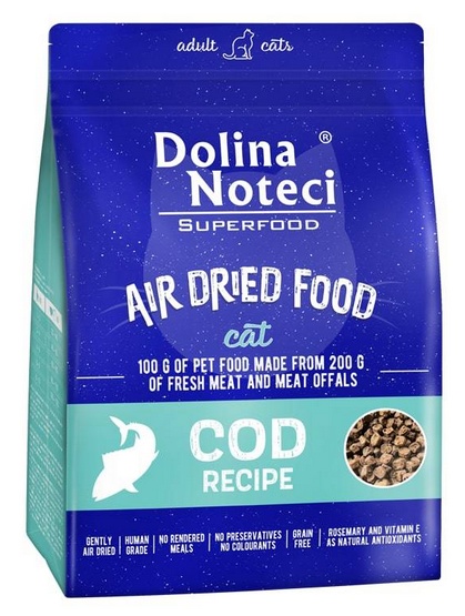 Dolina Noteci Superfood Air Dried Kot Danie z dorsza 1kg karma dla kota