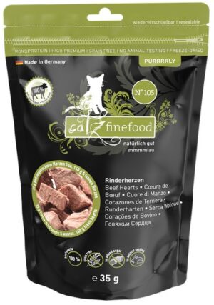 Catz Finefood Purrrrly N.105 Serca wołowe 35g karma dla kota