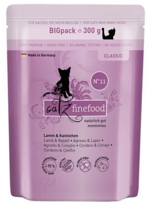 Catz Finefood Classic N.11 Jagnięcina i Królik saszetka 300g karma dla kota