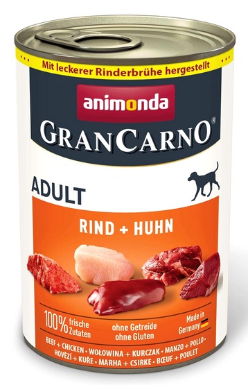 Animonda GranCarno Original Adult Rind Huhn Wołowina + Kurczak puszka 400g karma dla psa