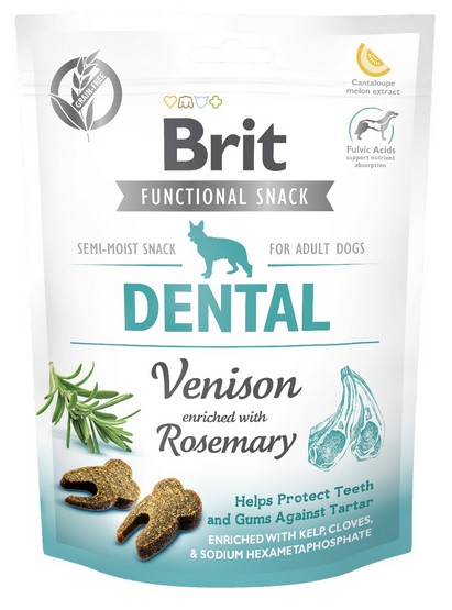 Brit Functional Snack Dental Venison 150g karma dla psa