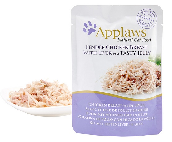 Applaws saszetka dla kota kurczak z wątróbką w galaretce 70g karma dla kota - obrazek 2