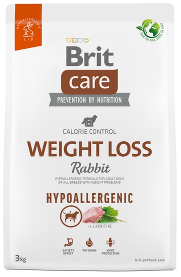 Brit Care Hypoallergenic Dog Weight Loss Rabbit 3kg karma dla psa - obrazek 2