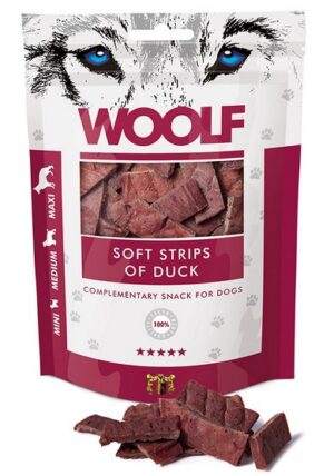 Woolf Soft Strips of Duck 100g karma dla psa