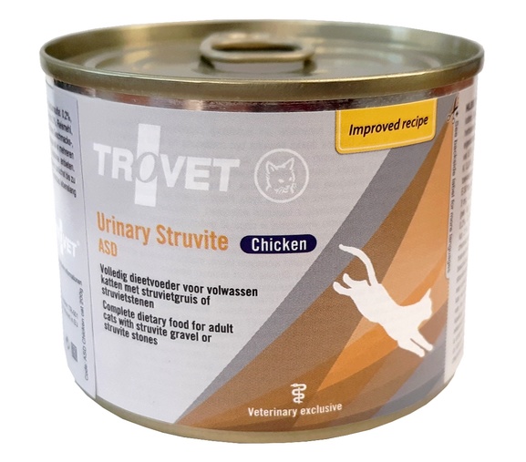 Trovet ASD Urinary Struvite dla kota kurczak puszka 200g karma dla kota
