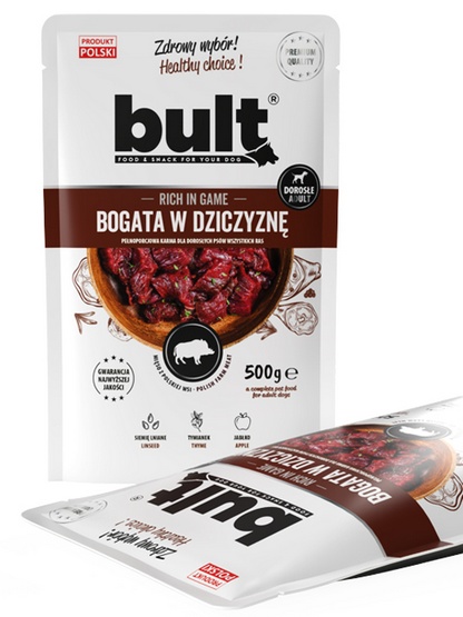 Bult Mielonka bogata w dziczyznę saszetka 500g karma dla psa