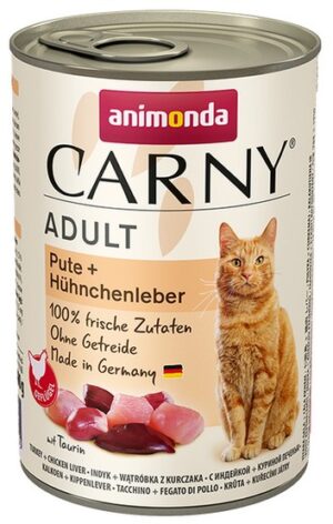 Animonda Carny Adult Indyk + Wątróbka kurczaka puszka 400g karma dla kota