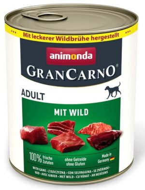 Animonda GranCarno Original Adult Wild Dziczyzna puszka 800g karma dla psa