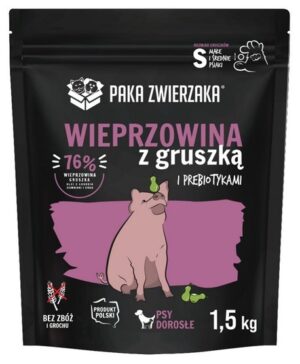 Paka Zwierzaka Seventh Heaven Wieprzowina z gruszką S 1,5kg karma dla psa
