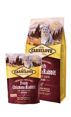 Carnilove Cat Fresh Chicken & Rabbit Gourmand - kurczak i królik 400g karma dla kota
