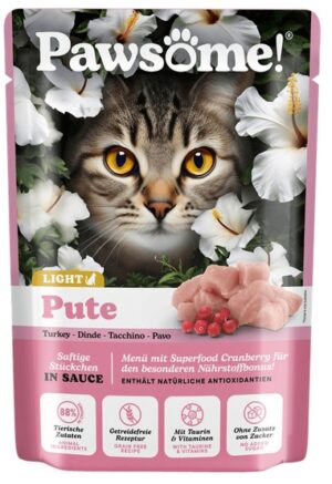 Pawsome Adult Light Pute - indyk saszetka 85g karma dla kota