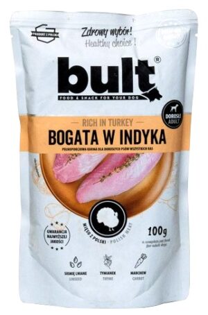 Bult Mielonka bogata w indyka saszetka 100g karma dla psa