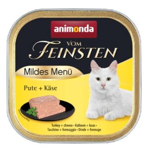 Animonda vom Feinsten Mildes Menu z Indykiem i Serem tacka 100g karma dla kota