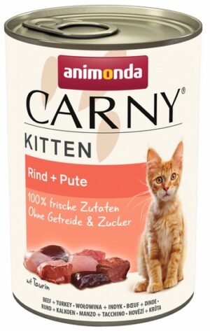 Animonda Carny Kitten Wołowina + Indyk puszka 400g karma dla kota