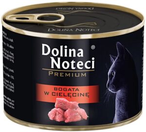 Dolina Noteci Premium Kot Bogata w cielęcinę puszka 185g karma dla kota