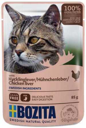 Bozita Cat Wątróbka kurczaka w galaretce saszetka 85g karma dla kota
